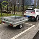alpha sport single ride up folding motorcycle trailer